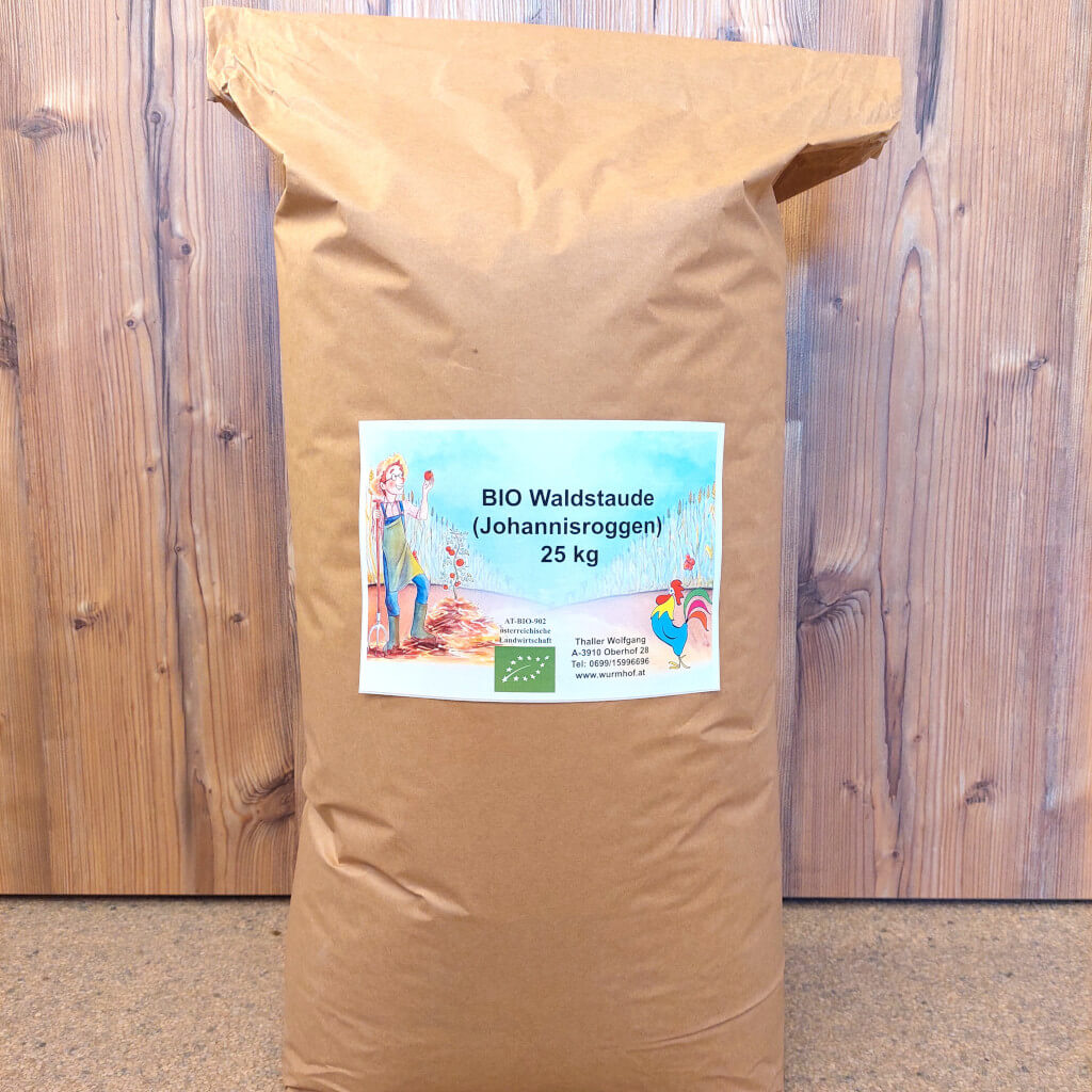 Bio Waldstaudenroggen - ganzes Korn