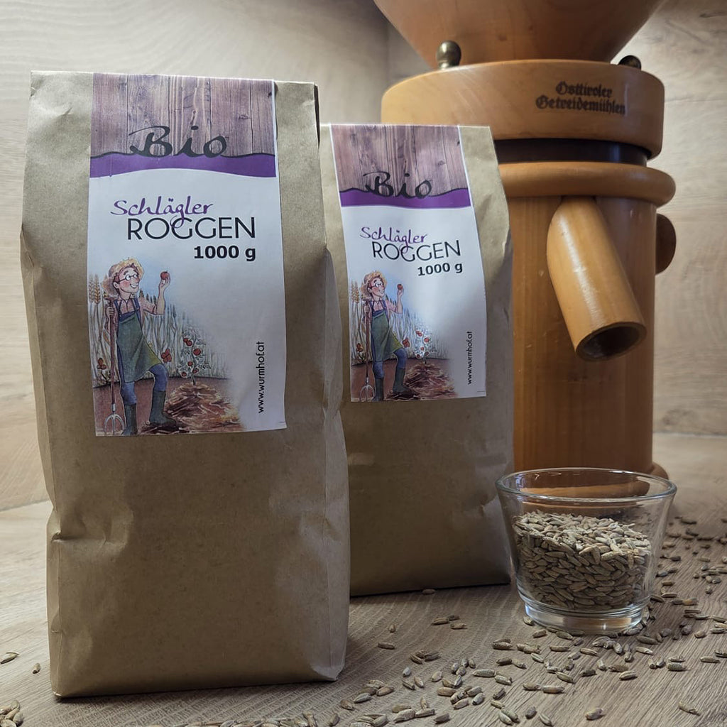 Bio Schläglerroggen - ganzes Korn