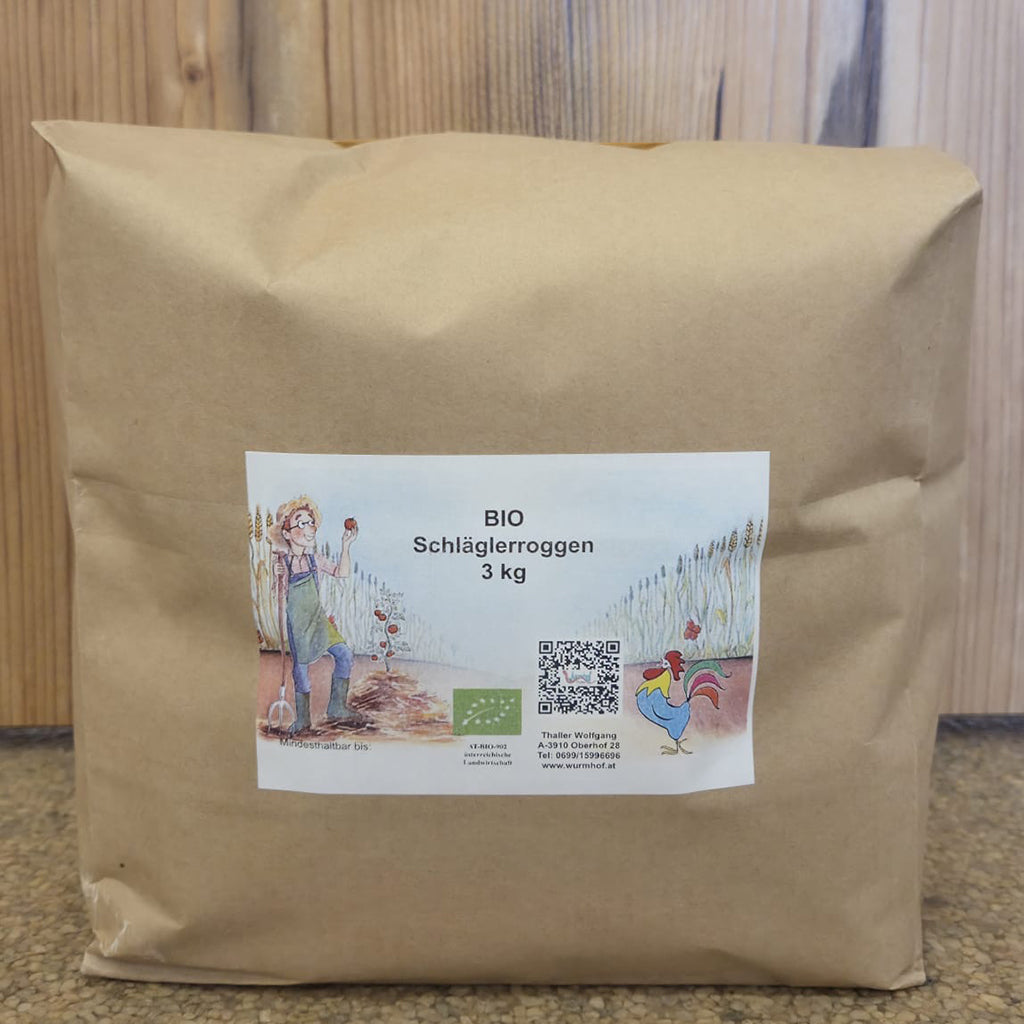 Bio Schläglerroggen - ganzes Korn